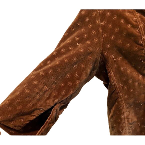 Angie Brown vintage velvet quarter sleeve blazer size Large indie sleaze - Picture 7 of 8